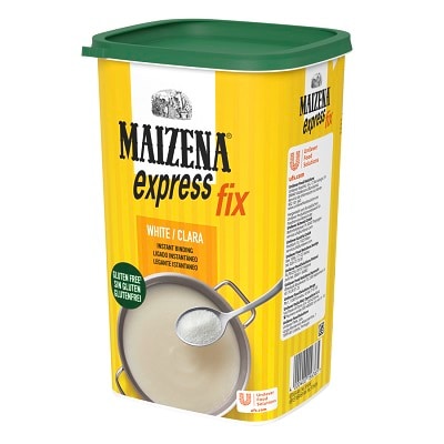 Maizena Express 1 Kg - Maizena Express ti permette di addensare creme e salse istantaneamente, lasciando una consistenza lucida, liscia e vellutata, ed è anche senza glutine