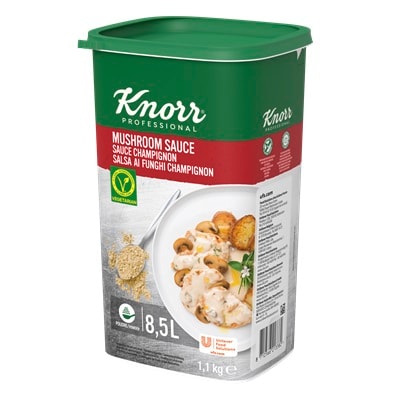 Salsa ai Funghi Champignon - La Salsa ai Funghi Champignon Knorr Professional ti permette di completare con una crema gustosa i tuoi piatti a base di funghi e di elevarne il valore.