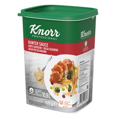 Salsa per Selvaggina - La Salsa per Selvaggina Knorr Professional è ideale per arricchire e completare i piatti a base di selvaggina con le giuste note di pancetta e porcini per arricchirne il sapore