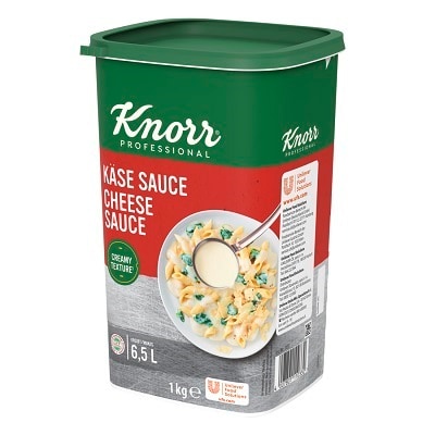 Salsa al Formaggio - La Salsa al Formaggio Knorr Professional, ti consente di creare primi e secondi cremosi e senza grumi, con un gusto riconoscibile e personalizzabile
