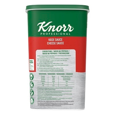 Salsa al Formaggio - La Salsa al Formaggio Knorr Professional, ti consente di creare primi e secondi cremosi e senza grumi, con un gusto riconoscibile e personalizzabile