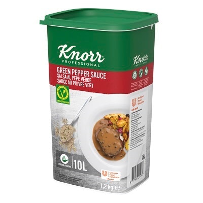 salsa pepe verde Knorr - La Salsa al Pepe Verde Knorr Professional, coi suoi grani interi, dà gusto e pregio anche alle ricette più semplici