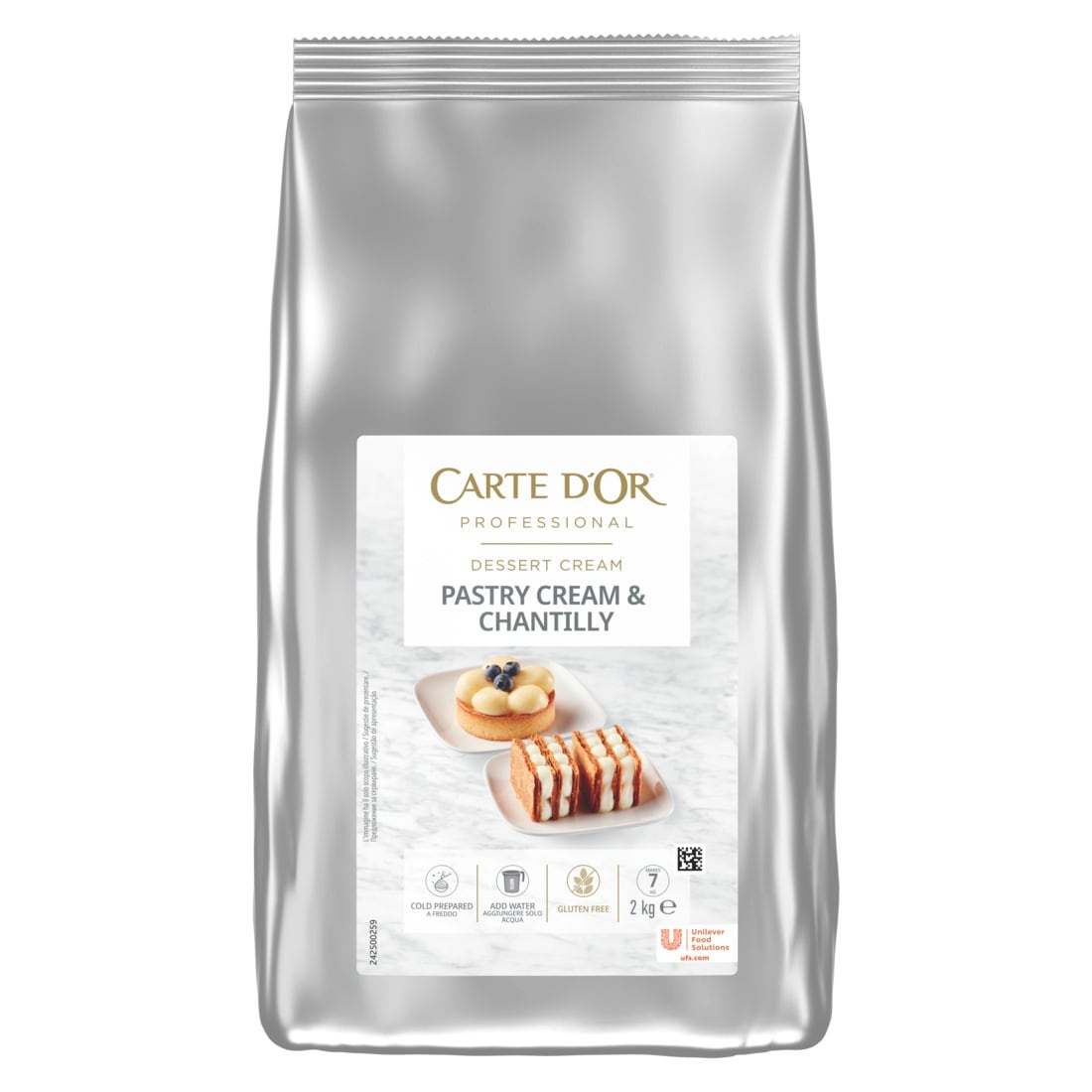 Crema a freddo per Pastry Cream & Chantilly Carte D’Or Professional 2Kg - Ho bisogno di offrire un dolce in linea con le tendenze attuali, sostenibile nei costi e capace di valorizzare l’esperienza dell’ospite