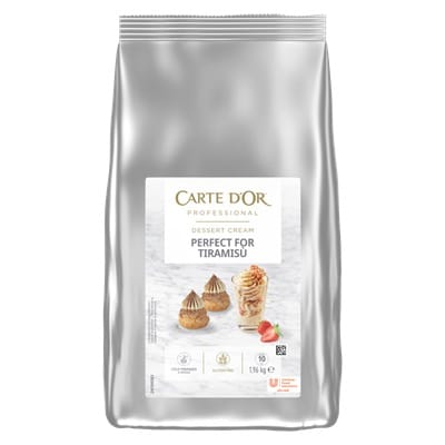 Crema a freddo per Tiramisù Carte D’Or Professional 1,96Kg - La crema a freddo per Tiramisù Carte d’Or Professional è ideale per realizzare dolci tradizionali e rivisiati dal risulato garantito. Perfetto per la sua versatilità e stabilità.