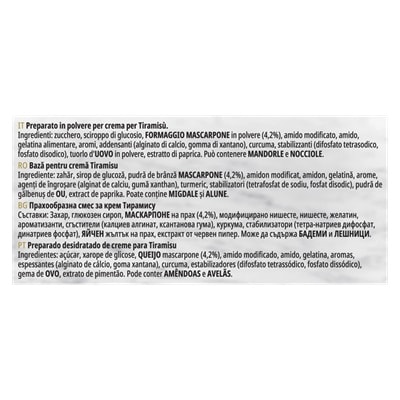 Crema a freddo per Tiramisù Carte D’Or Professional 1,96Kg - La crema a freddo per Tiramisù Carte d’Or Professional è ideale per realizzare dolci tradizionali e rivisiati dal risulato garantito. Perfetto per la sua versatilità e stabilità.