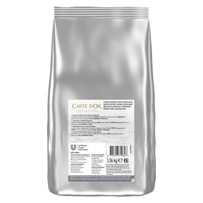 Crema a freddo per Cheesecake Carte D’Or Professional 1,76Kg - La crema a freddo per Cheesecake Carte d’Or Professional è ideale per realizzare dolci e moderni, con gusto eccellente e tempi ottimizzati grazie alla sua versatilità.