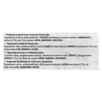 Crema a freddo per Cheesecake Carte D’Or Professional 1,76Kg - La crema a freddo per Cheesecake Carte d’Or Professional è ideale per realizzare dolci e moderni, con gusto eccellente e tempi ottimizzati grazie alla sua versatilità.