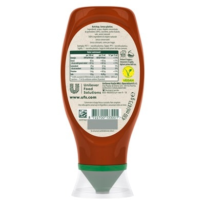 Calvé Tomato Ketchup Top Down 430 ml - Ideale come salsa di accompagnamento, da spalmare e per personalizzare le tue salse.