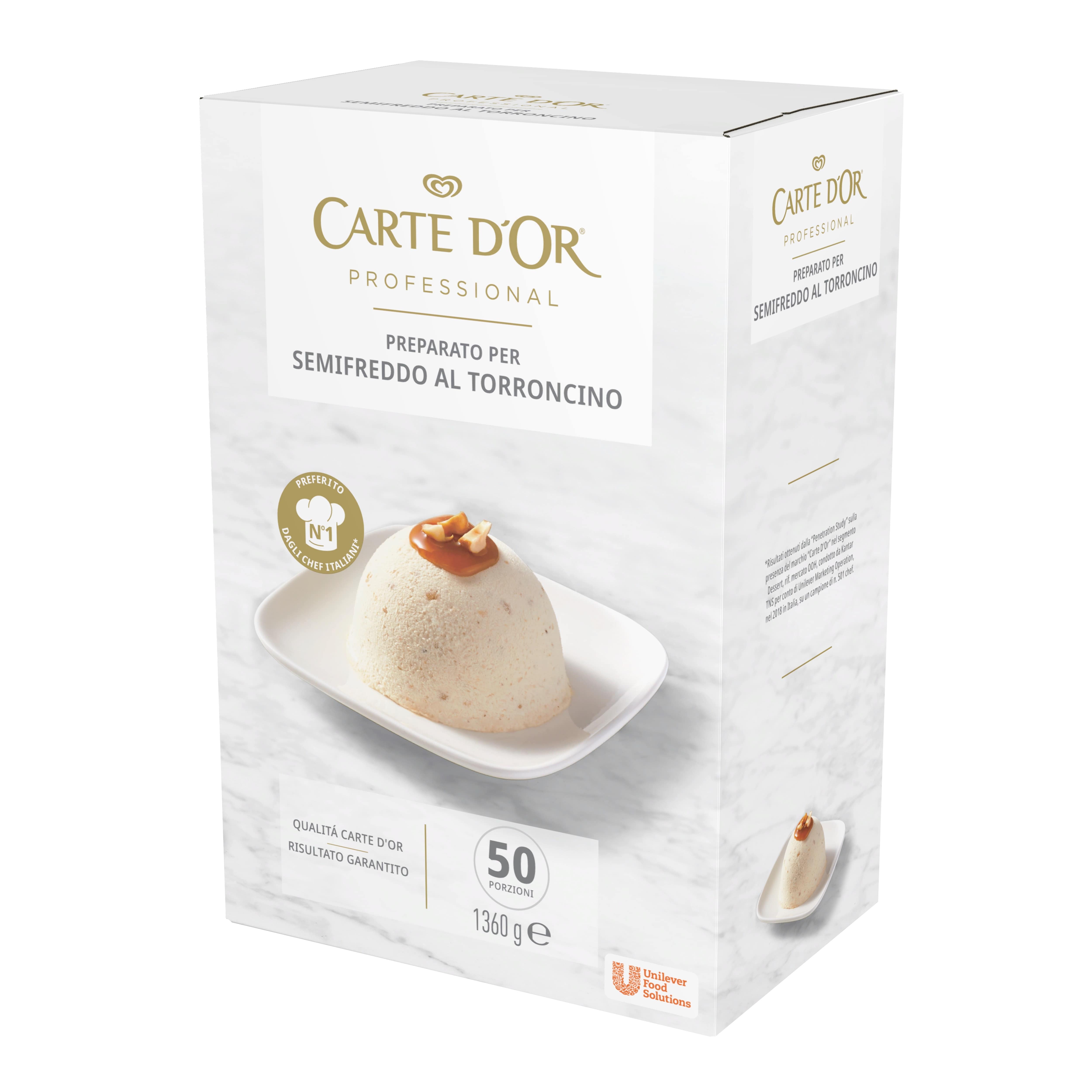 Carte d’Or preparato per Semifreddo al Torroncino 1,36 Kg - 