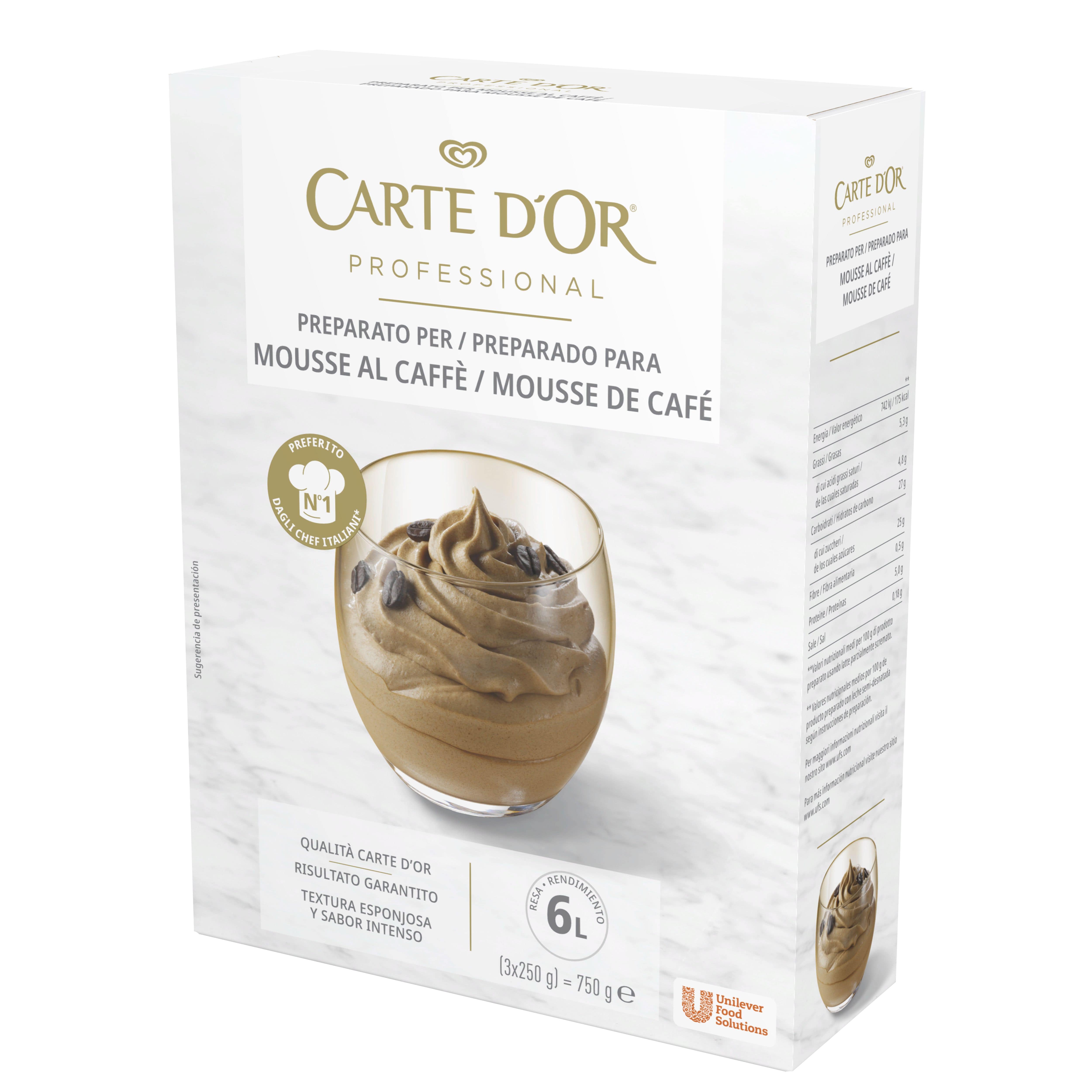 Carte d’Or preparato in polvere per Mousse al Caffè 750 Gr - 