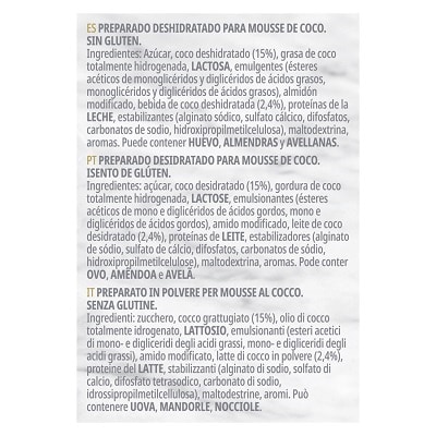 Carte d’Or preparato in polvere per Mousse al Cocco 675 Gr - 
