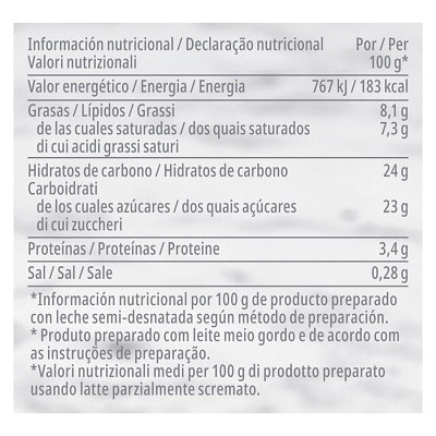 Carte d’Or preparato in polvere per Mousse al Cocco 675 Gr - 