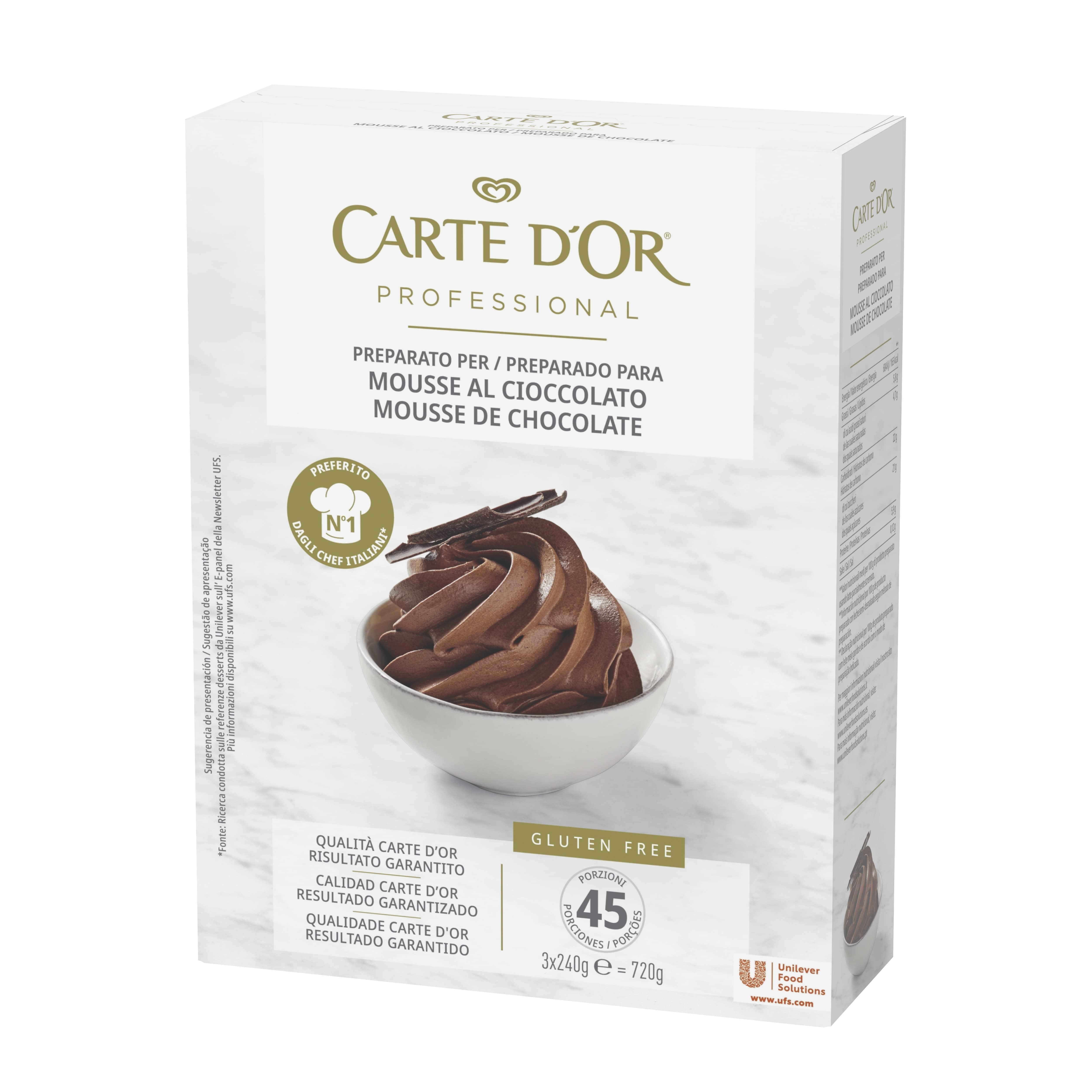 Carte d’Or preparato in polvere per Mousse al Cioccolato 720 Gr - 
