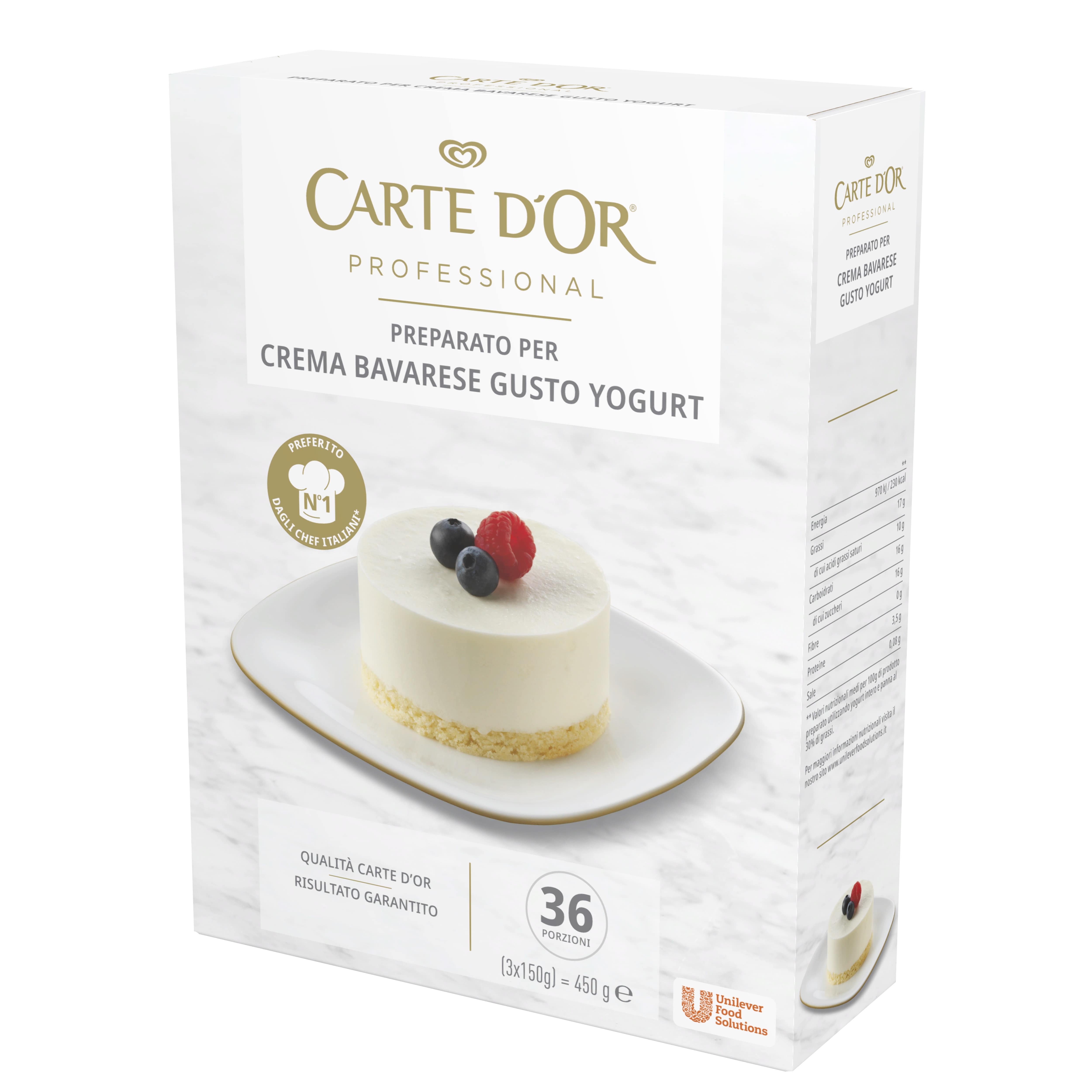 Carte d’Or preparato per crema Bavarese Gusto Yogurt 450 Gr - 