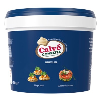 Calvé Gastronomica Compatta 5 L - La gastronomica Compatta Calvé, dalla consistenza perfetta e lunga tenuta, ideale per buffet e banqueting, è stata sviluppata dagli chef per offrire sempre massima stabilità.