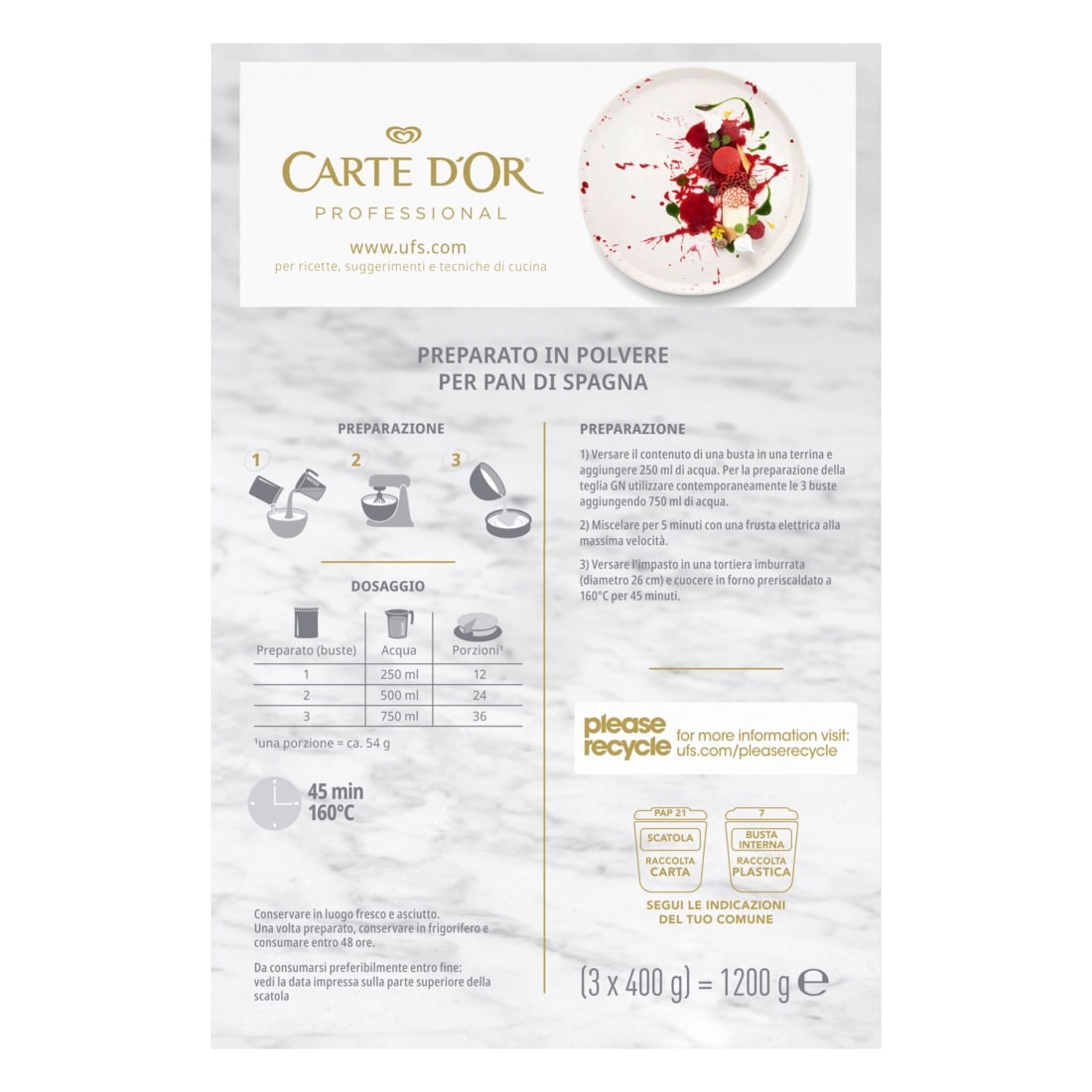 Carte d'Or preparato per Pan di Spagna - 