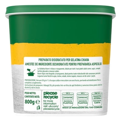 Knorr Gelatina Chiara 800 Gr - 