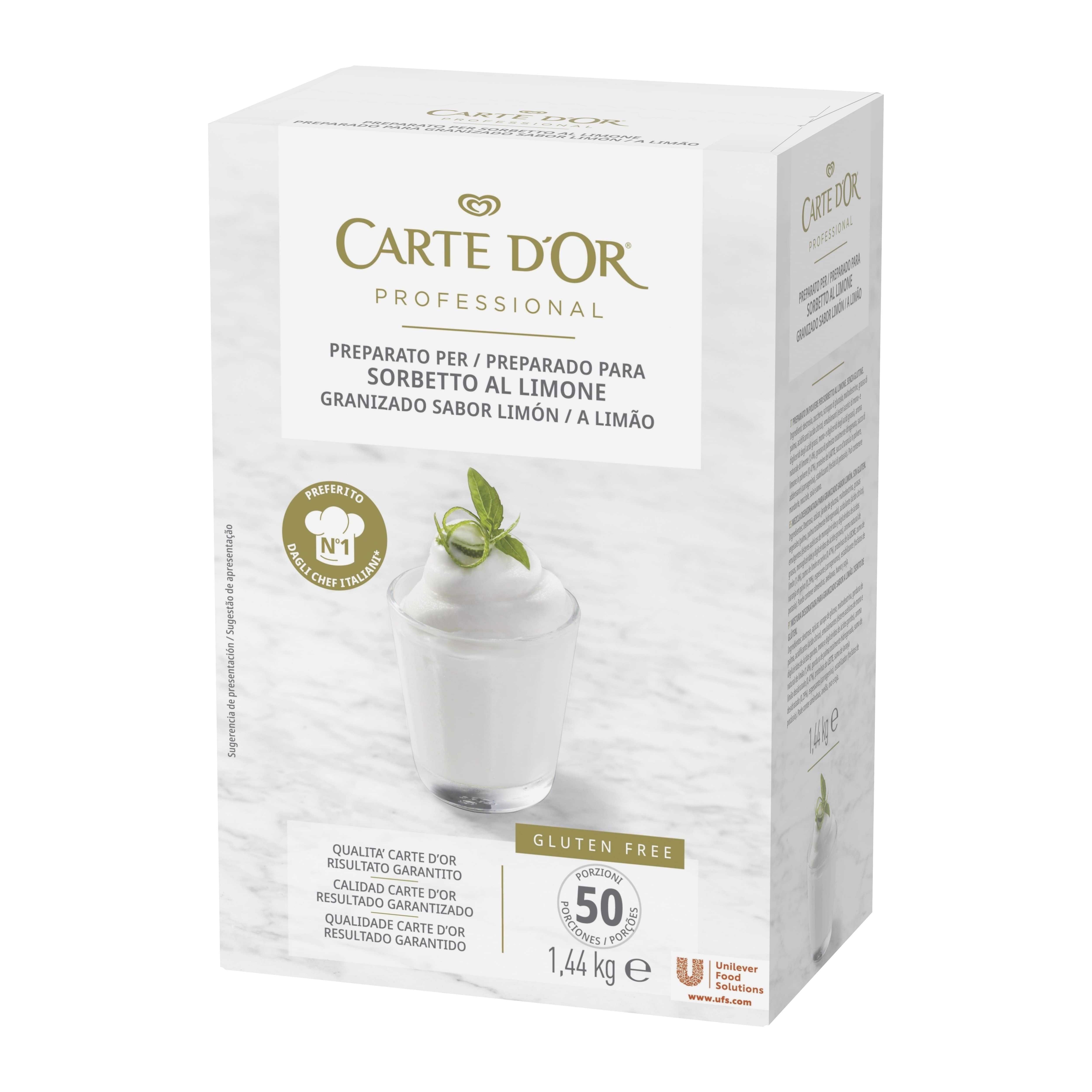 Carte d’Or preparato per Sorbetto al Limone 1,44 Kg - 