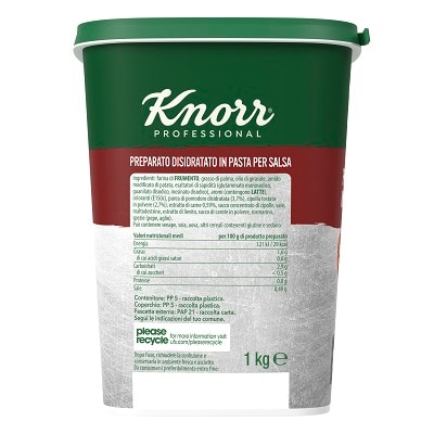Knorr Fondo Bruno in pasta 1 Kg - Il fondo bruno è un'ottima base per numerose salse d'accompagnamento per carni rosse, selvaggina, zuppe e minestre