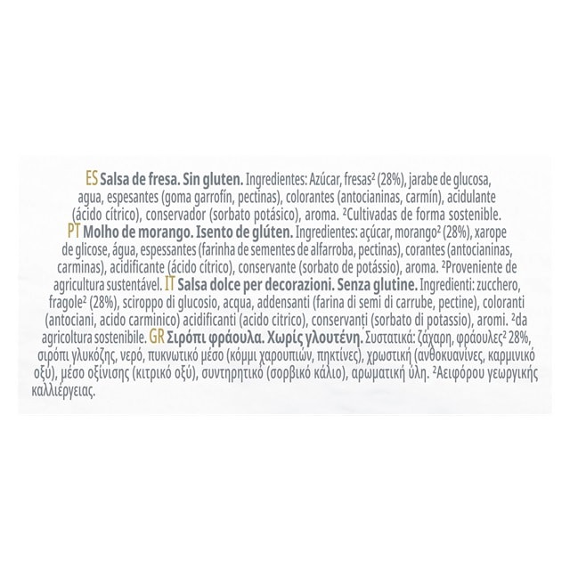 Carte d'Or Topping Fragola 1 Kg - I Topping Carte D’Or ti consentono con un solo gesto di personalizzare i tuoi dolci con i gusti più trendy
