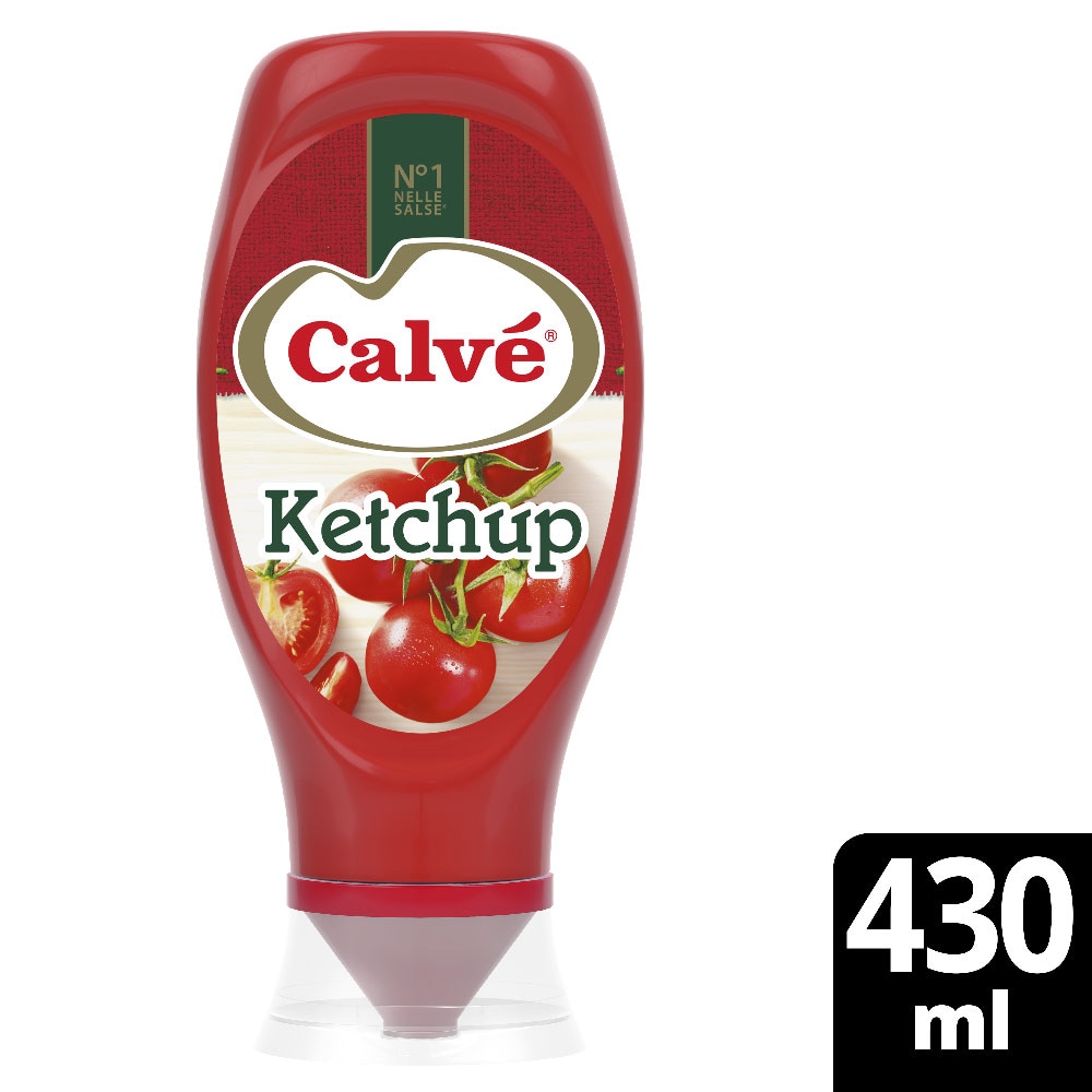 Calvé Tomato Ketchup Top Down 430 ml