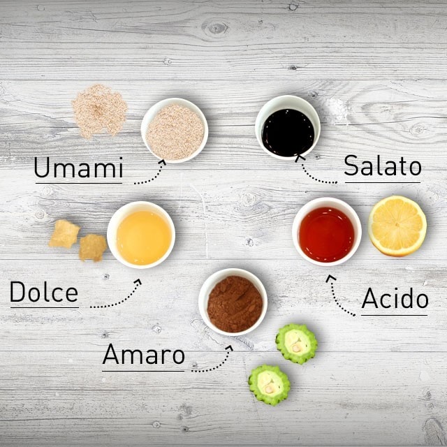 Le sensorialità del gusto: amaro, dolce, acido, salato 