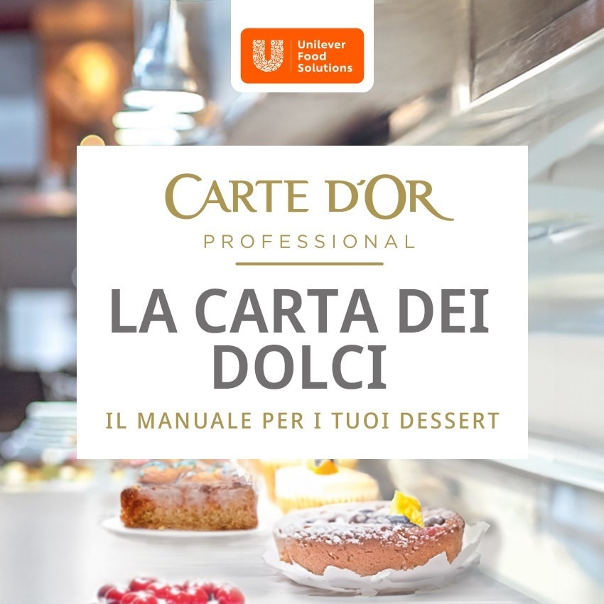 La carta dei dolci