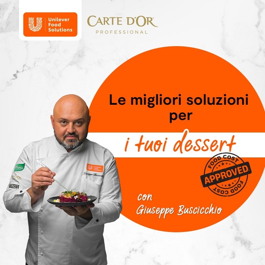 Iscriviti al webinar "Le migliori soluzioni per i tuoi dessert"