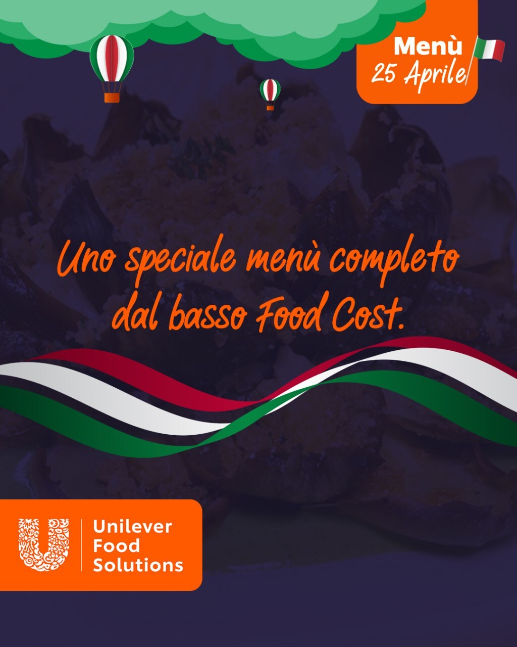 Un Menù completo, a prova di food cost, per il 25 Aprile